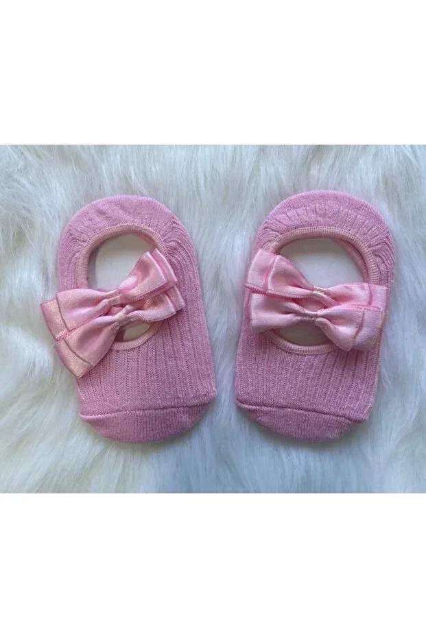 Детские носки для девочек с бантиком Babette Socks Şapkakids, Pink