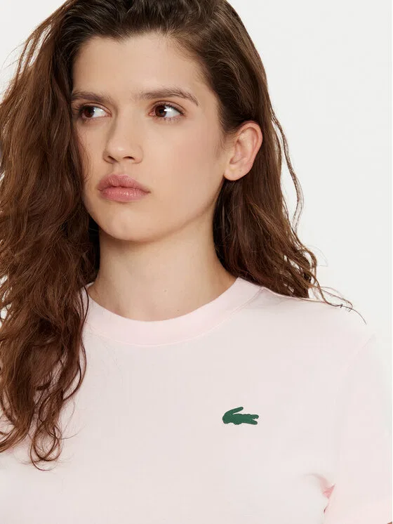 Футболка Lacoste розовый — фото 4