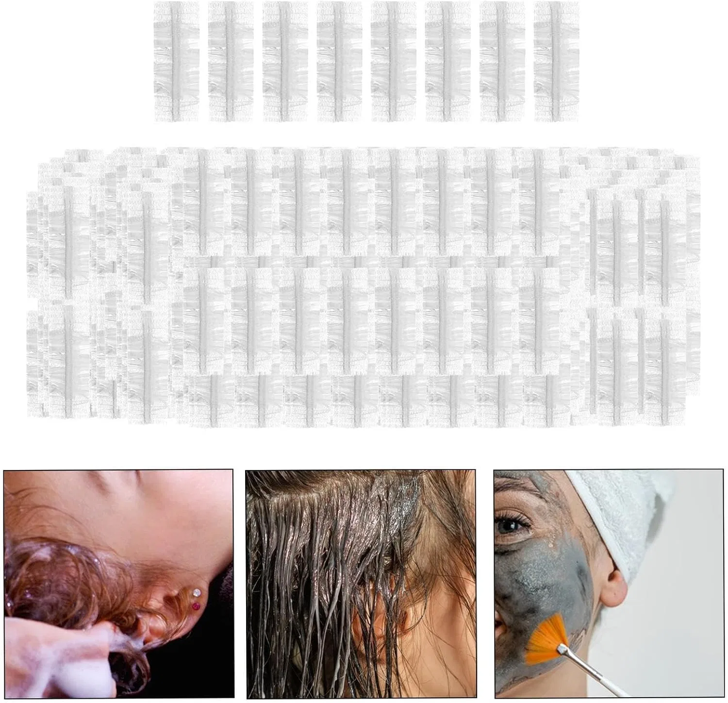 Шапочка для душаs for Ears, 200 Pack, Transparent, Sharplace — фото 3