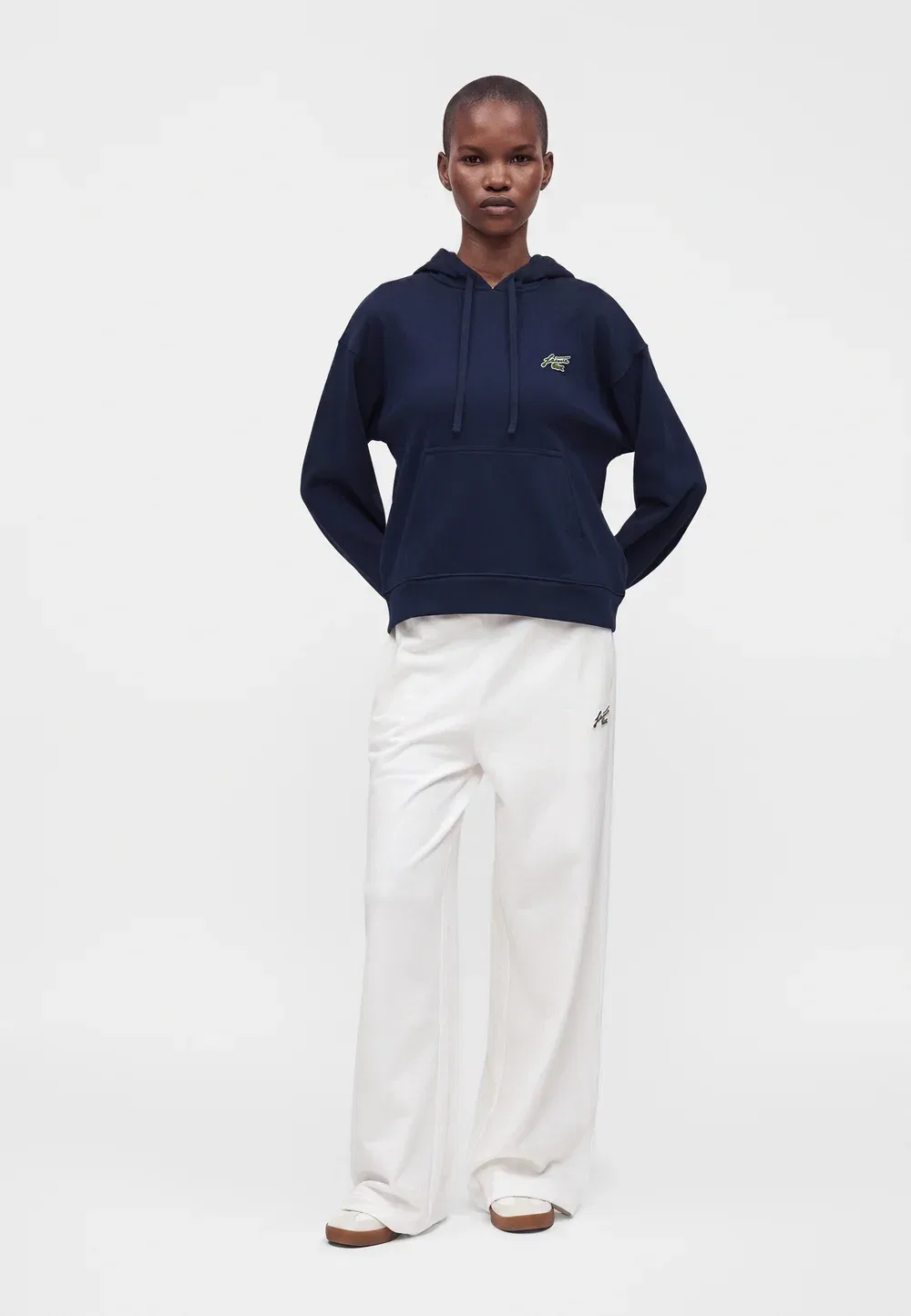 Толстовка Lacoste Navy Blue с капюшоном — фото 2