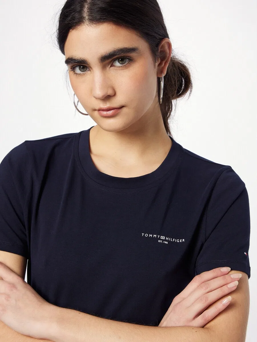 Футболка TOMMY HILFIGER '1985' цвета "ночной синий" — фото 2