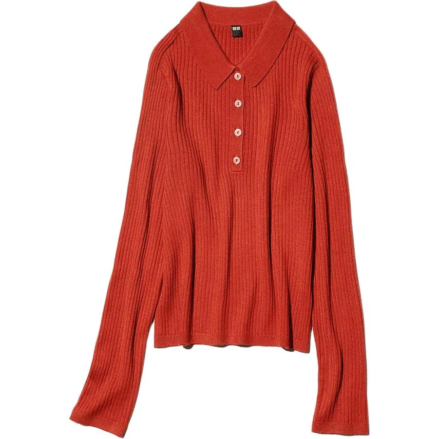 Женский джемпер прямого кроя 14 Agate Red UNIQLO, Agate Red