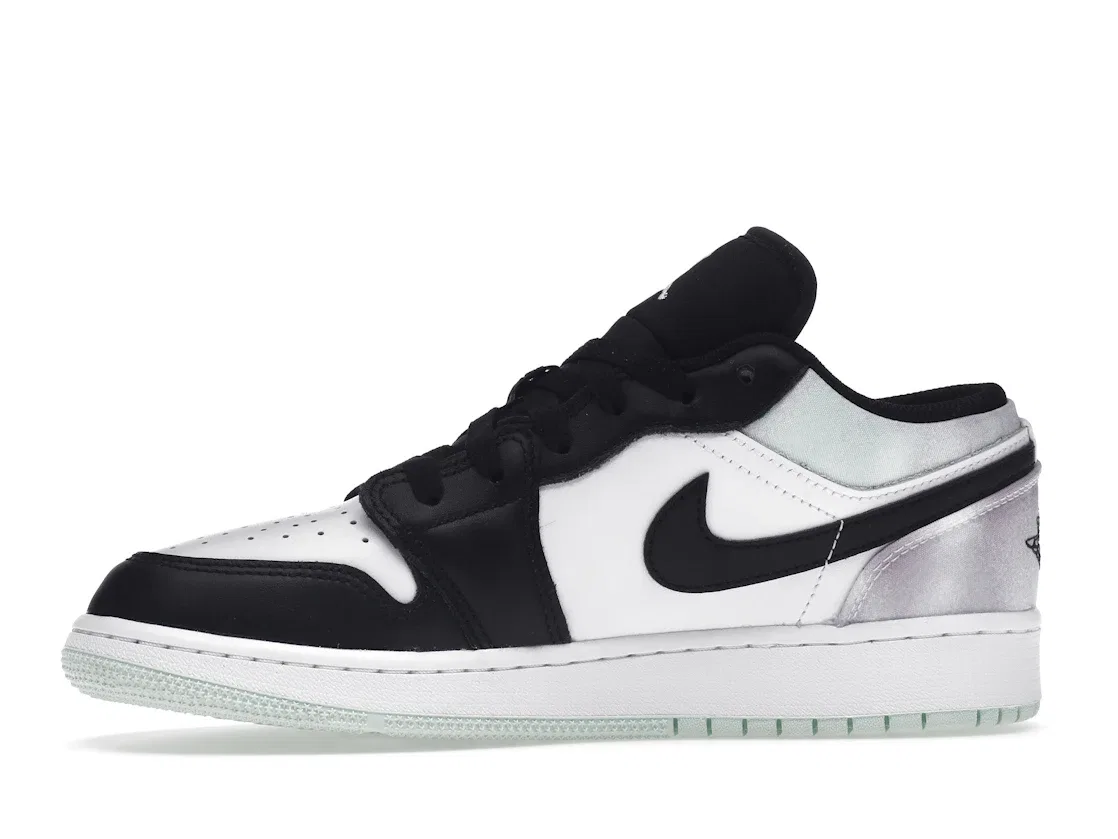 Детские кроссовки Lifestyle с принтом Jordan 1 Low Jordan, Black/Blue — фото 3