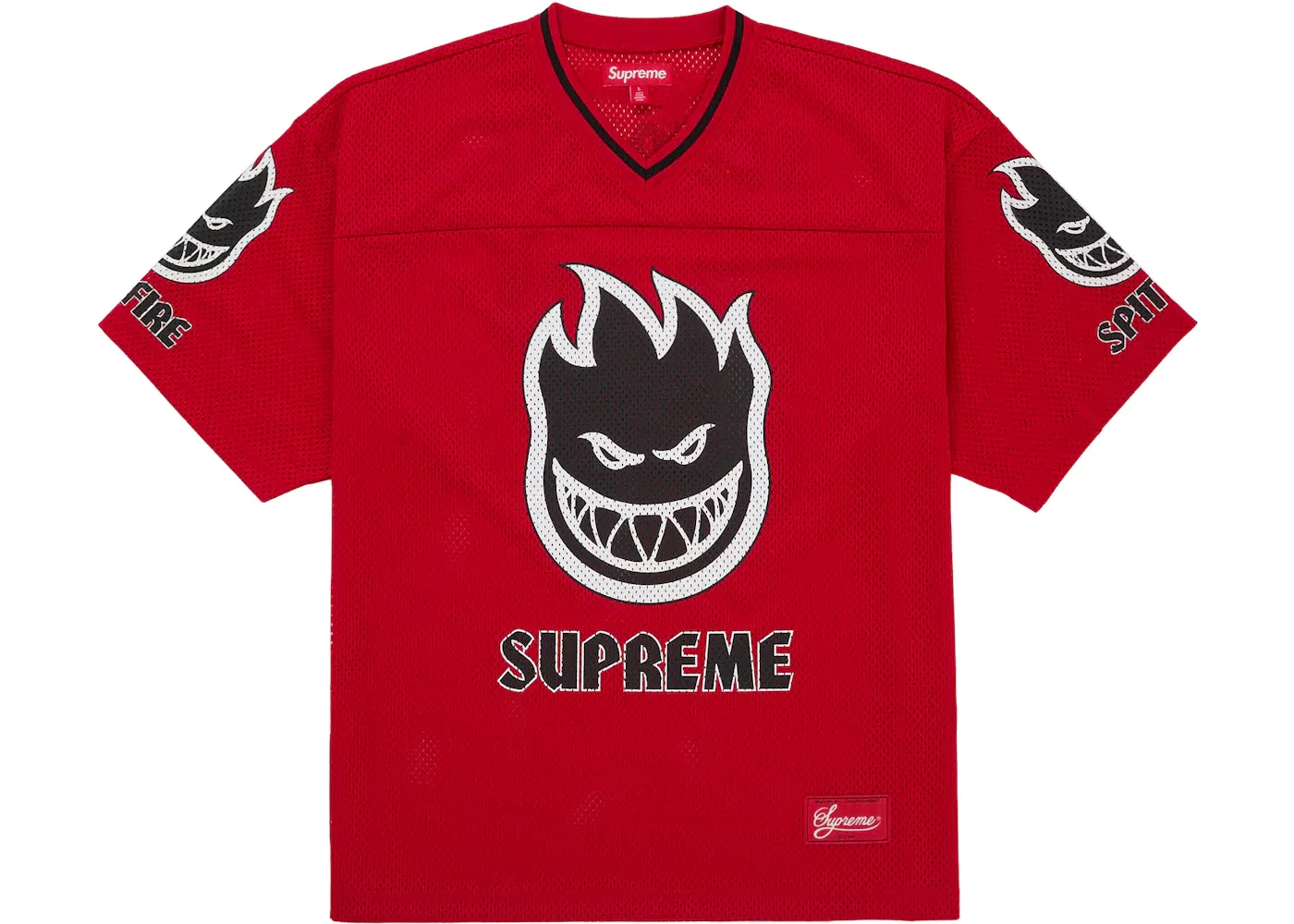 Мужская футбольная джерси с принтом Spitfire Jersey Supreme, Red