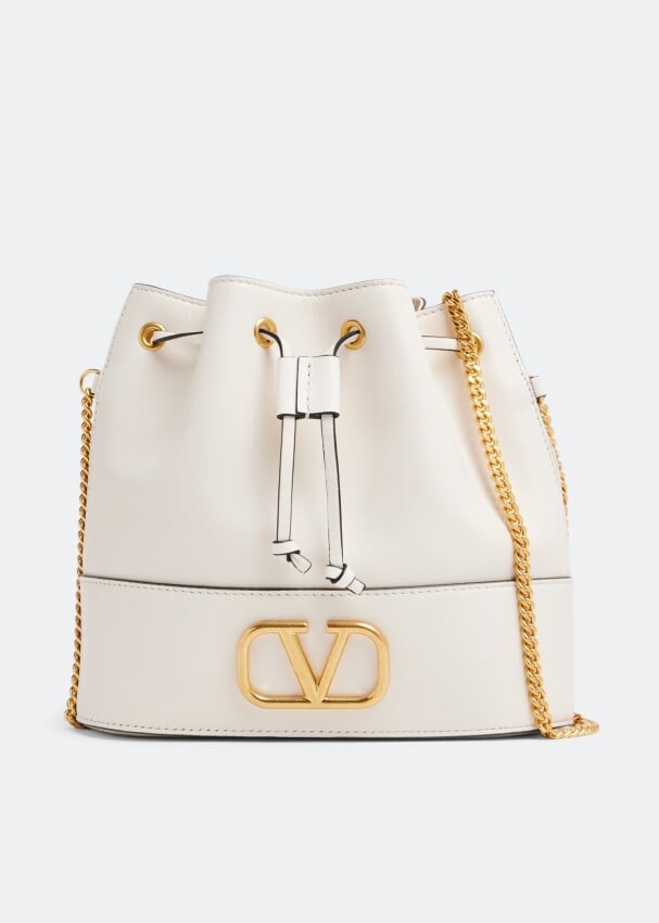 

Сумка VALENTINO GARAVANI VLogo Signature mini bucket bag, белый