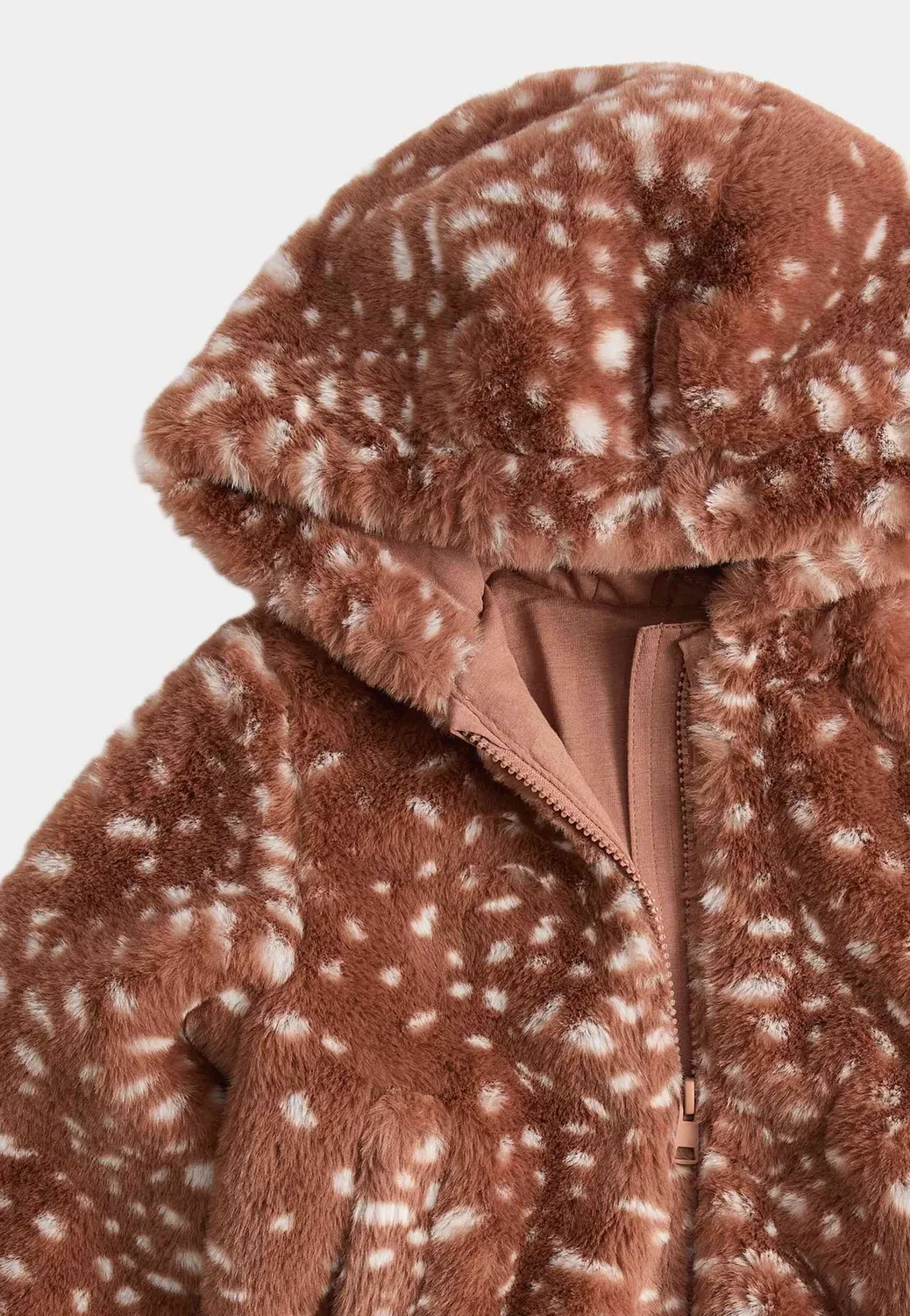 Куртка из искусственного меха (2-8 лет). Унисекс - зимняя куртка Marks & Spencer, Neutral — фото 3