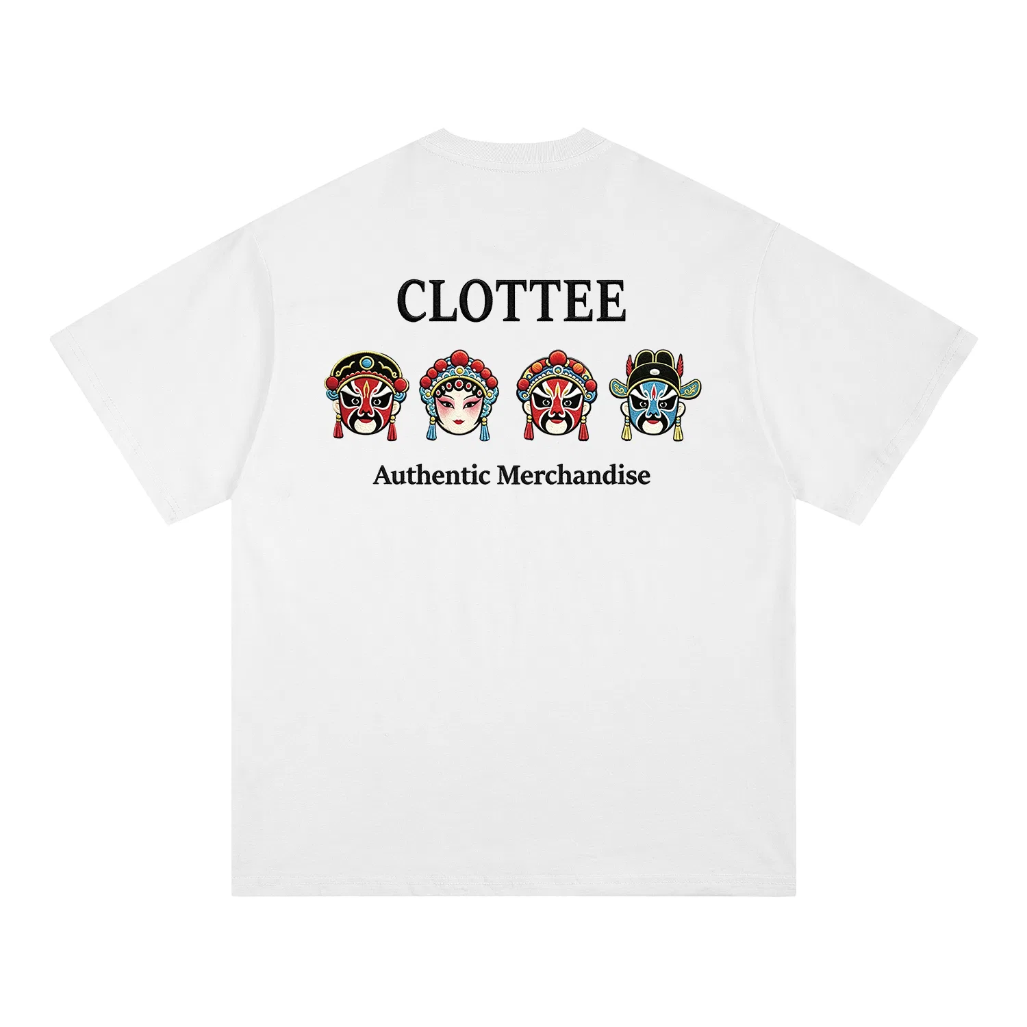 Детская футболка с круглым вырезом с вышивкой Unisex CLOT, White Heather Gray With Black Embroidery — фото 3