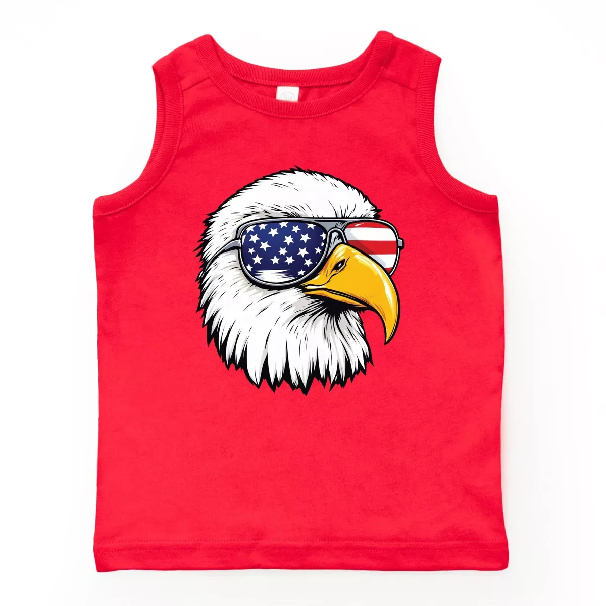 Детский топ без рукавов Patriotic Eagle Sunglasses The Juniper Shop, Red