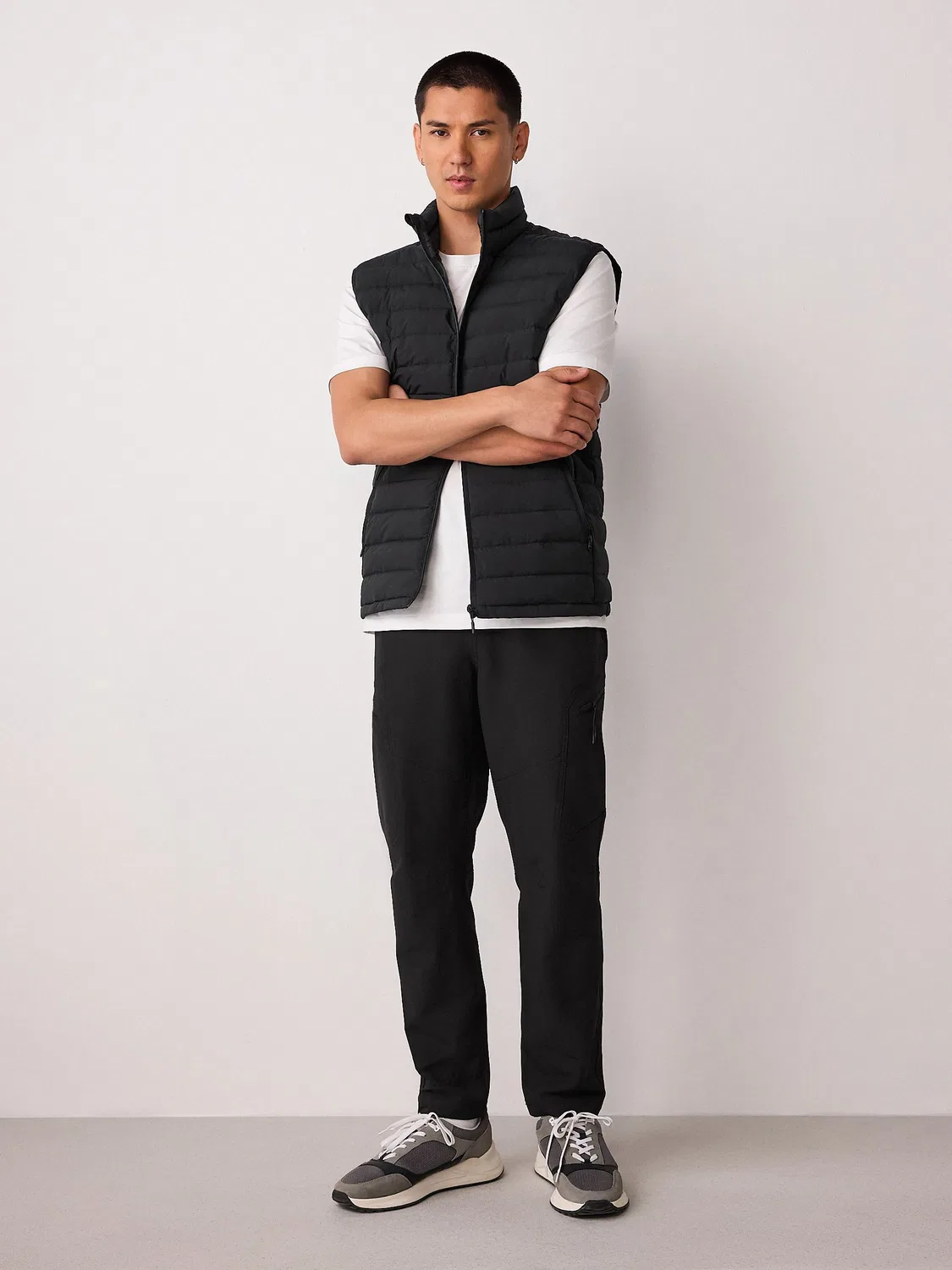 Брюки карго утилитарные DryTech, Slim Fit Next, черные — фото 3