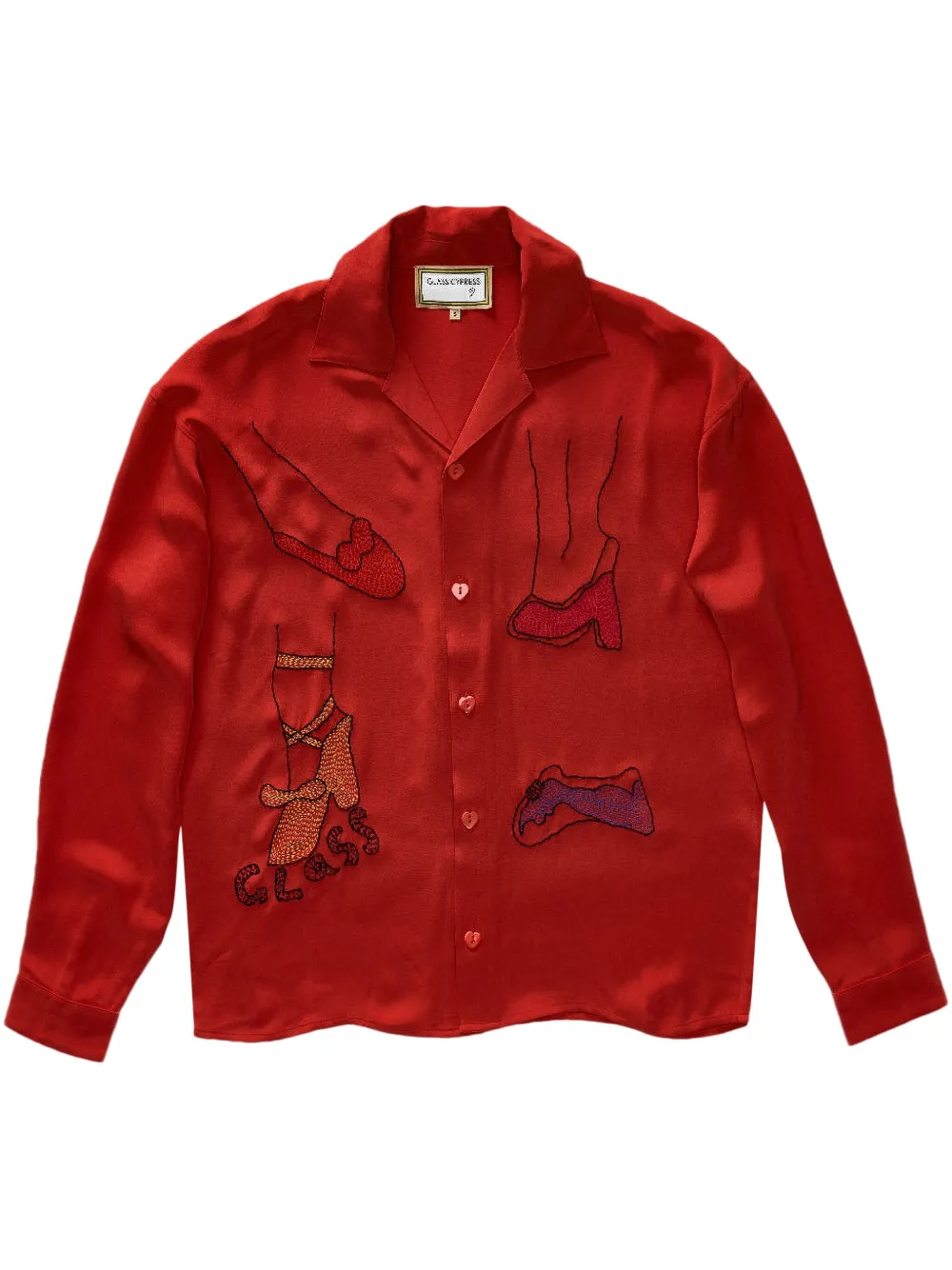 

Шелковая рубашка Foot On Glass Cypress, черный