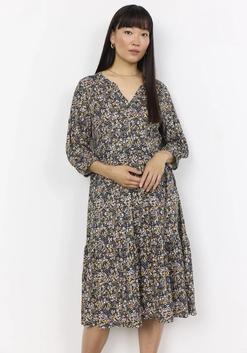 

Летнее платье soyaconcept "SC-FELICITY AOP 479", цвет 3391C Yellow Combi