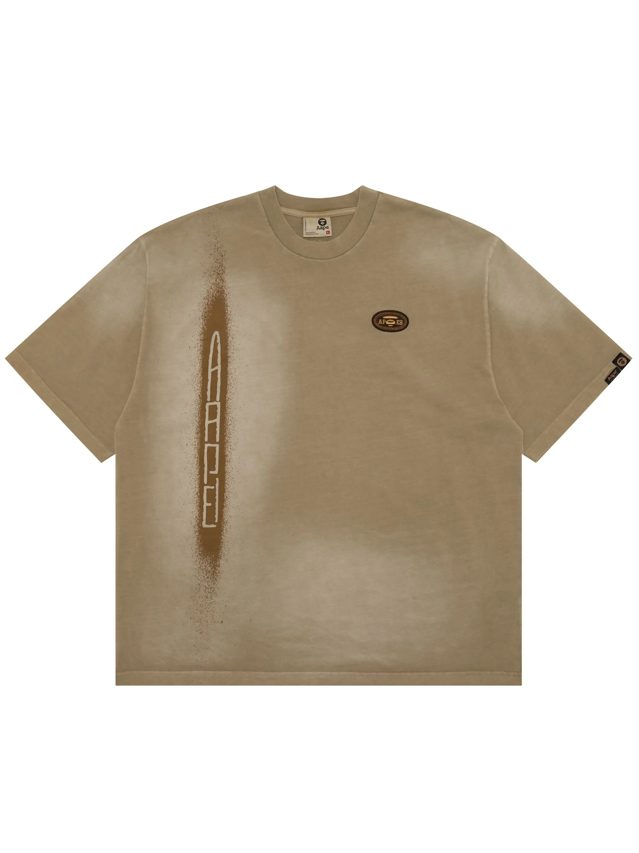 

Футболка с логотипом Aape By A Bathing Ape, коричневый