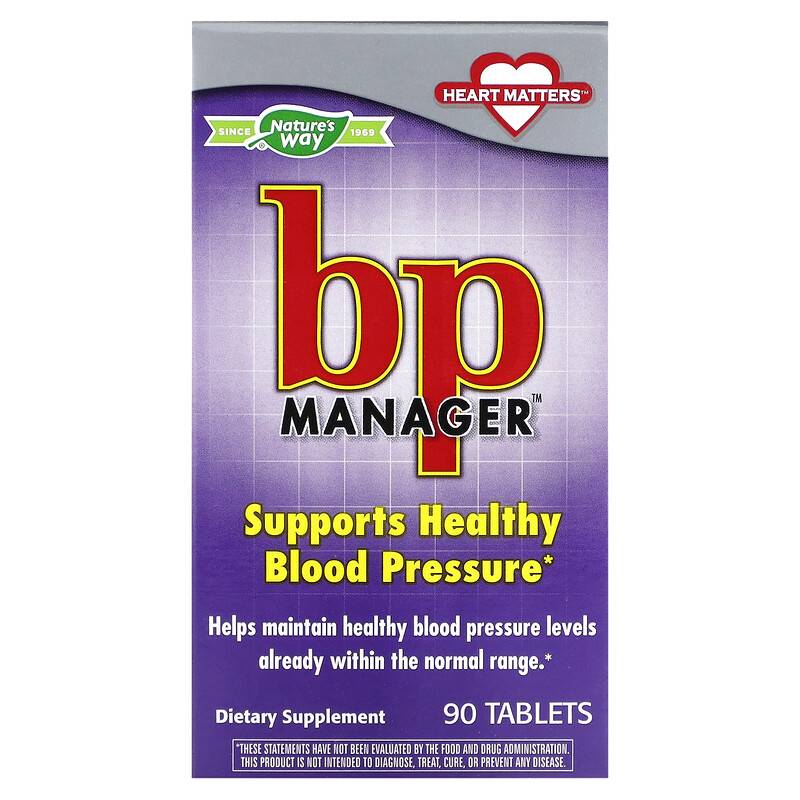 

Nature's Way, BP Manager`` 90 таблеток