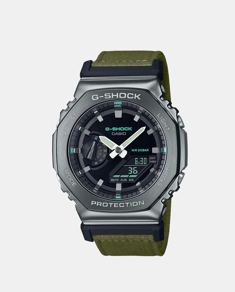 

G-Shock GM2100CB3AER зеленые текстильные мужские часы Casio, зеленый