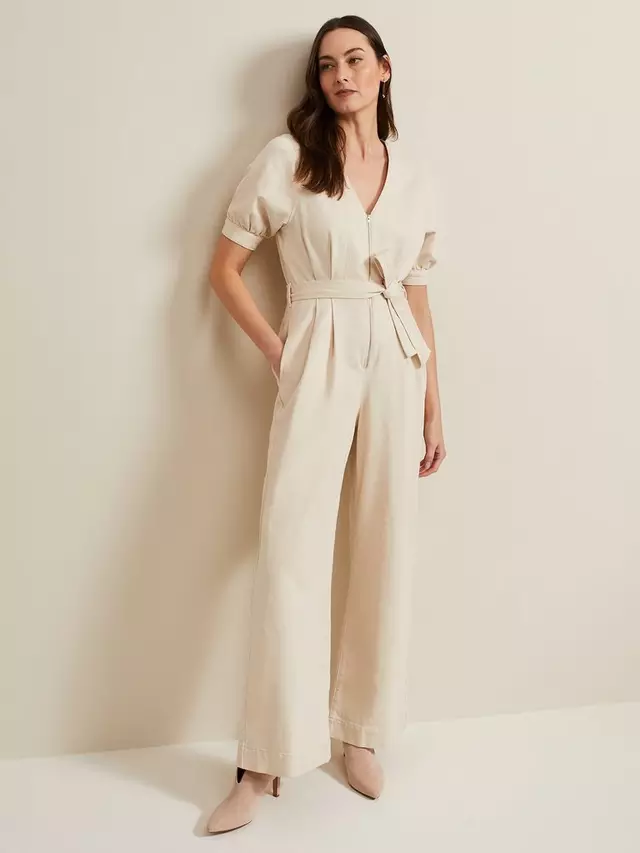 

Комбинезон Phase Eight Florisa Denim, кремовый