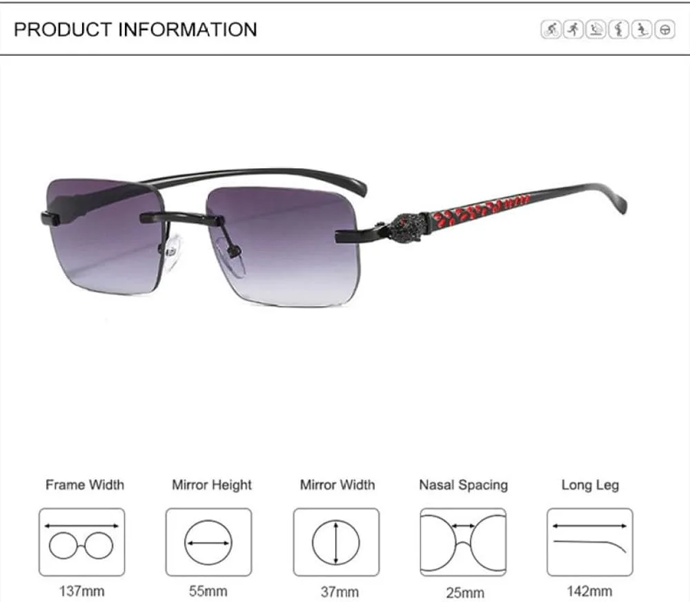 

Модные солнцезащитные очки 2027 года для женщин: ретро-очки без оправы с градиентным линзовым покрытием, женские очки без оправы MTZJH, C14 Pink Yellow Silver