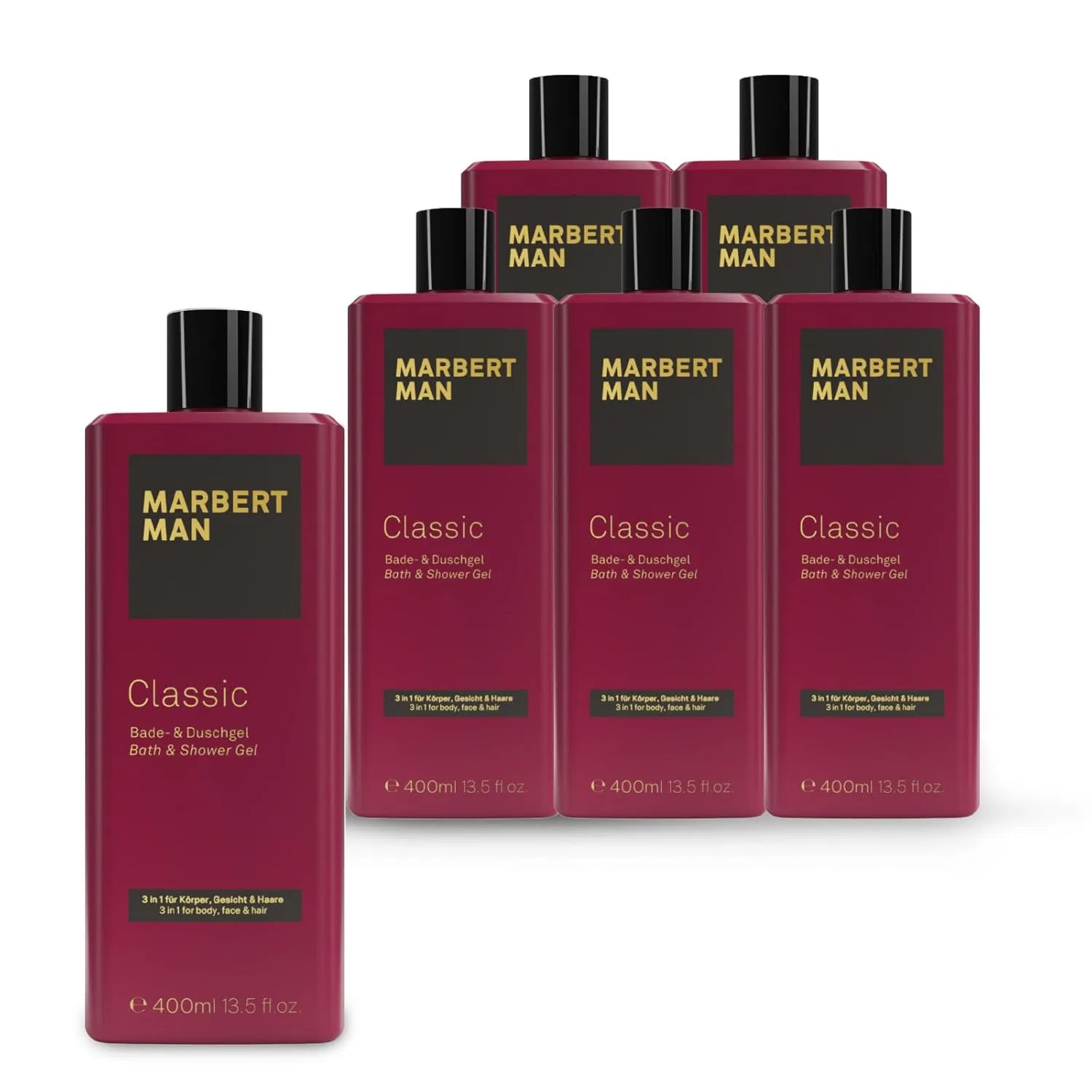 Гель для ванны и душа Marbert Man Classic, 6 x 400 мл Marbert