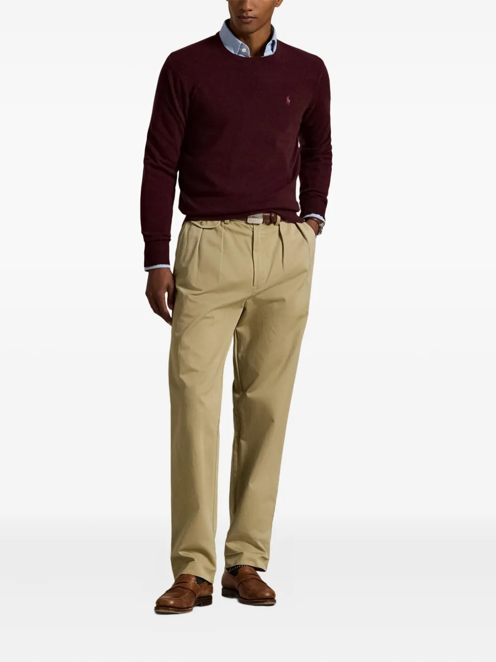 Свитер с круглым вырезом POLO RALPH LAUREN, красный — фото 2