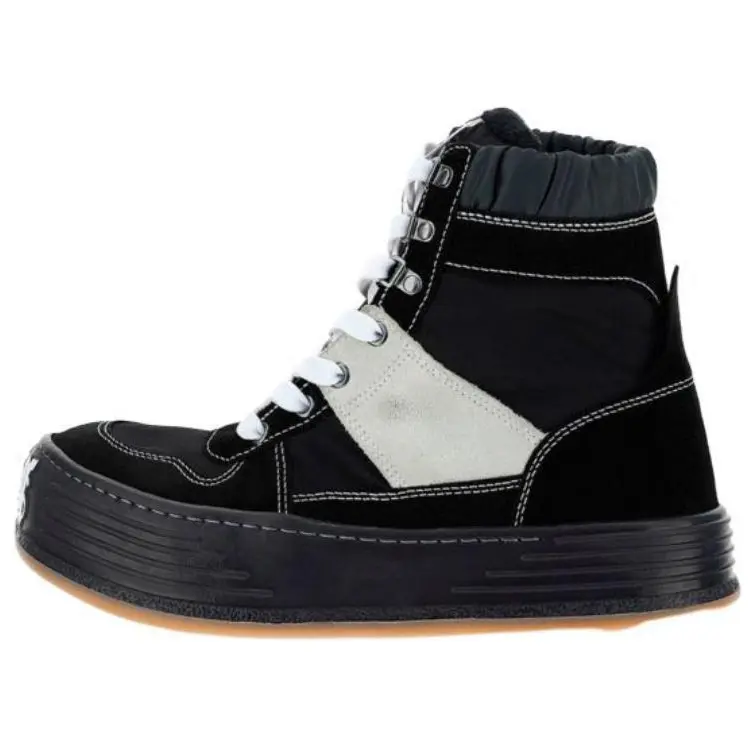 

PALM ANGELS Кроссовки High Top Skateboard Shoes 3.5cm Men's Black White