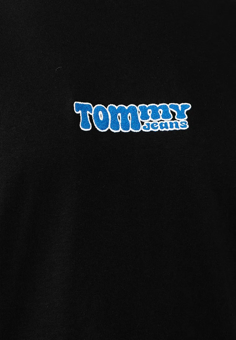 Футболка свободного кроя с принтом, Tommy Jeans Tommy Hilfiger, черный — фото 3
