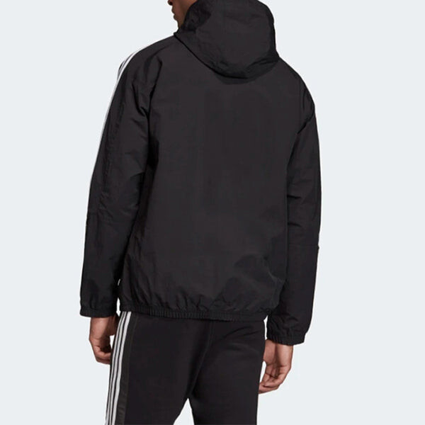 Куртка adidas originals Casual Sports Zipper Hooded Jacket Black, черный — фото 4