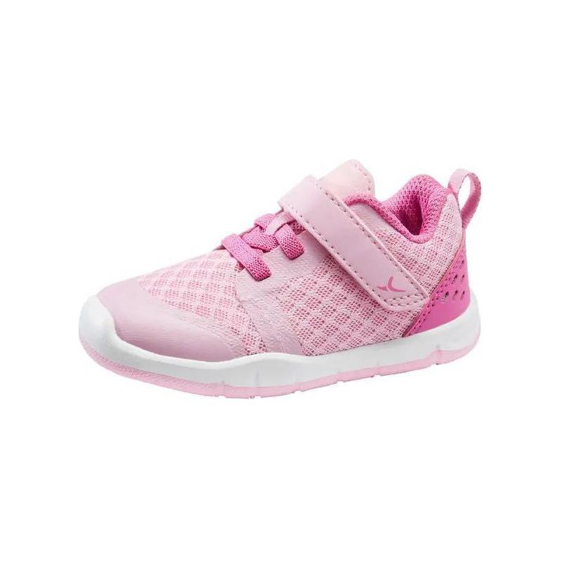 

Износостойкие низкие детские ботиночки с амортизацией pink infant and toddler DECATHLON, светло-powder/oleander powder