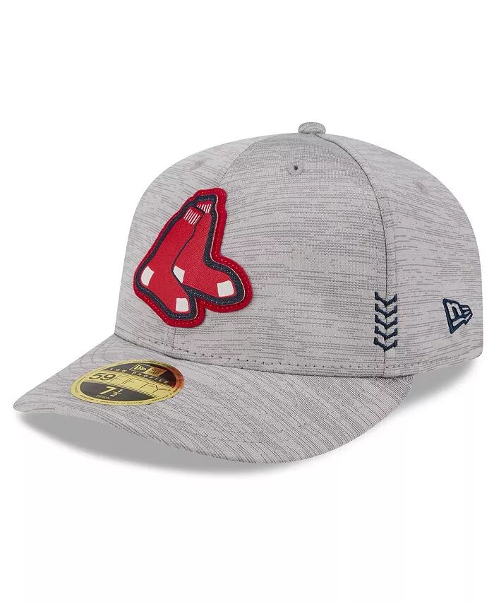 

Мужская серая бейсболка Boston Red Sox 2024 Clubhouse Low Profile 59FIFTY Fitted New Era