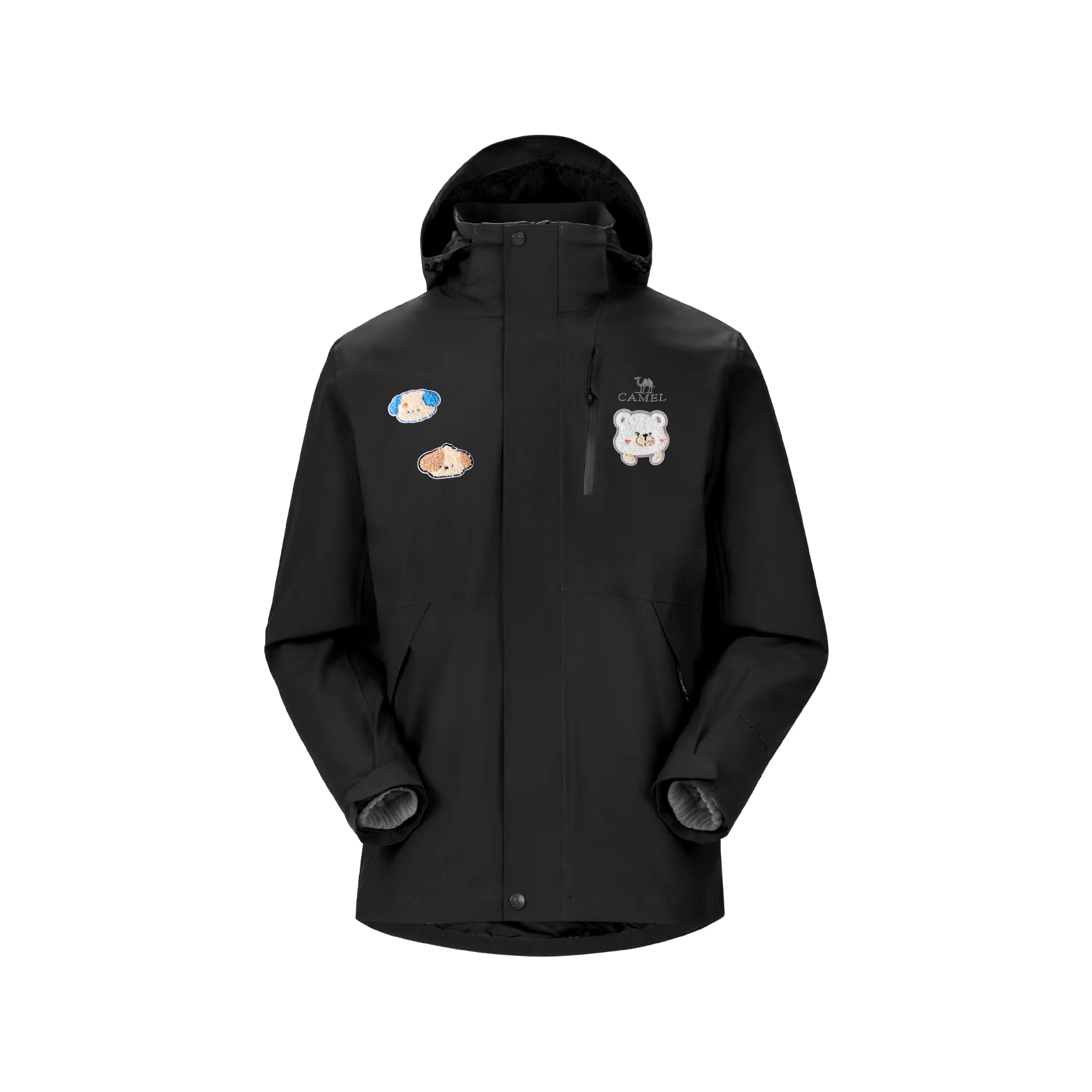 

CAMEL Ветровка All weather Waterproof, Thermal, And Windproof унисекс black