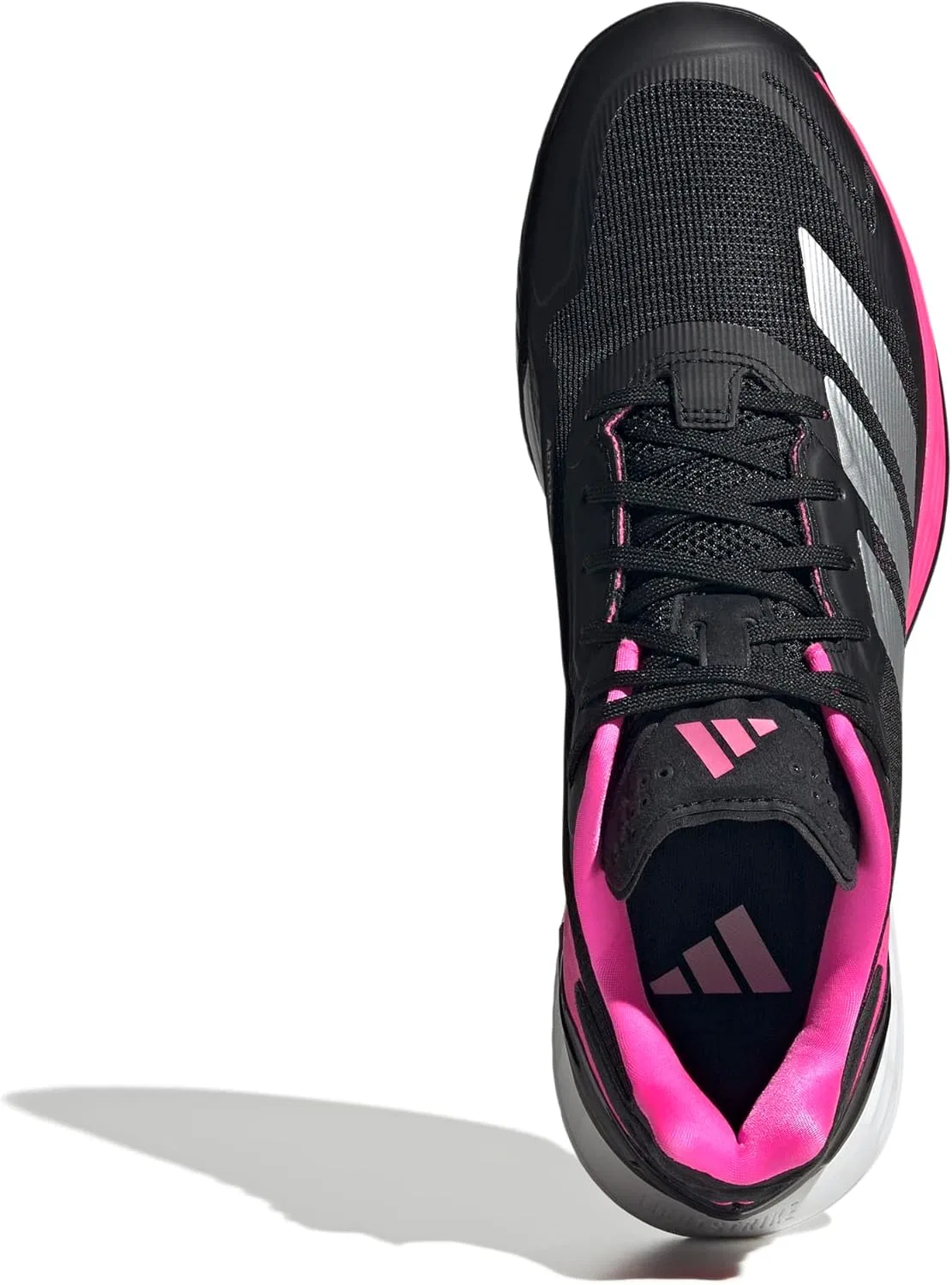 Кроссовки теннисные adidas Defiant Speed 2, Black/Silver Metallic/Lucid Pink — фото 3