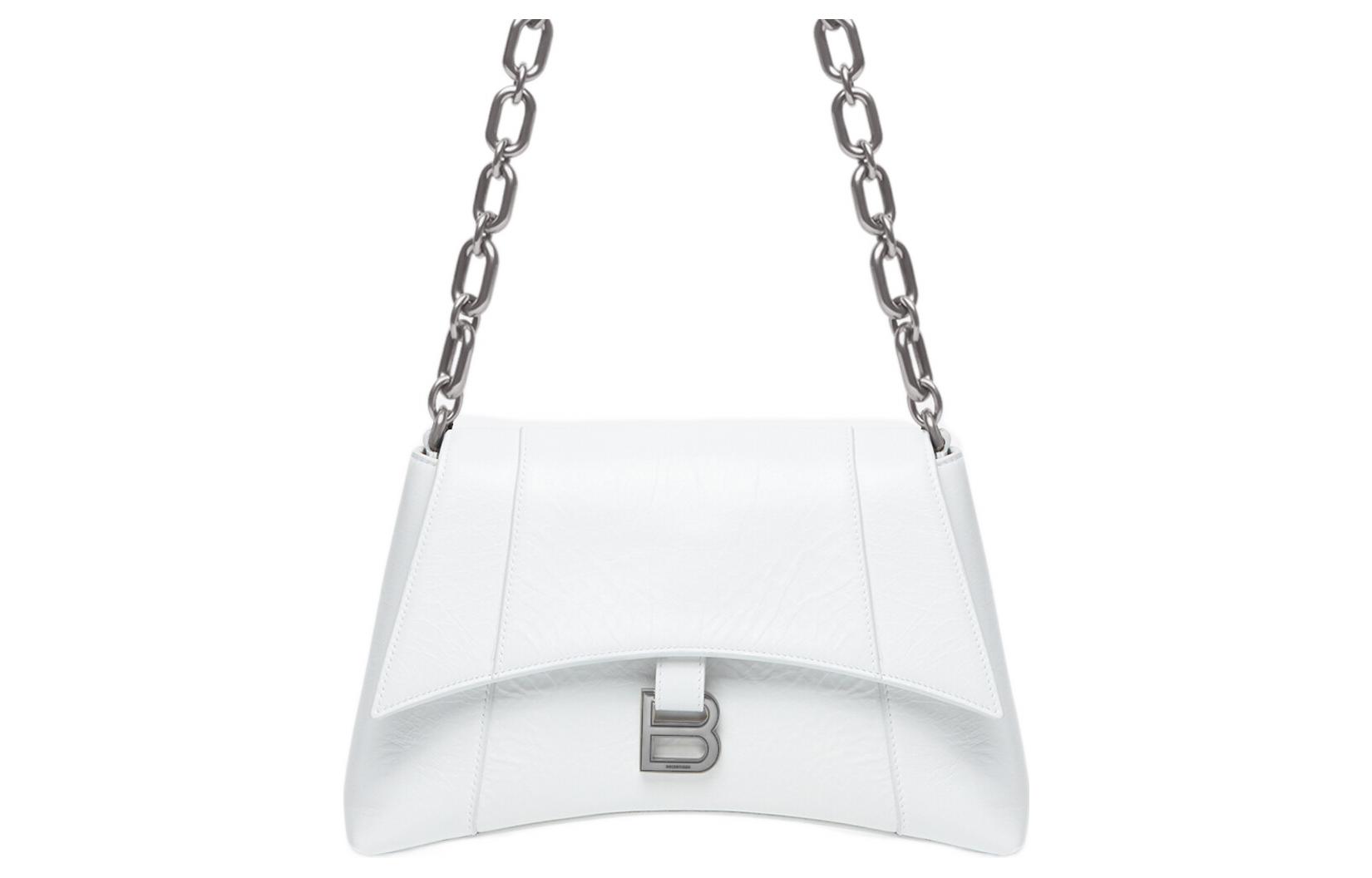 

Balenciaga Женская сумка через плечо Downtown из коровьей кожи, белая