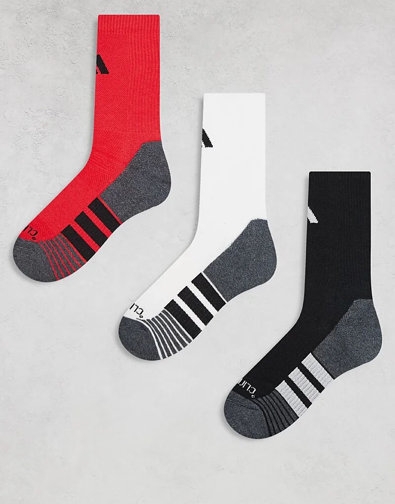 

Носки adidas Running Crew в красно-черно-белых тонах, 3 упаковки adidas performance