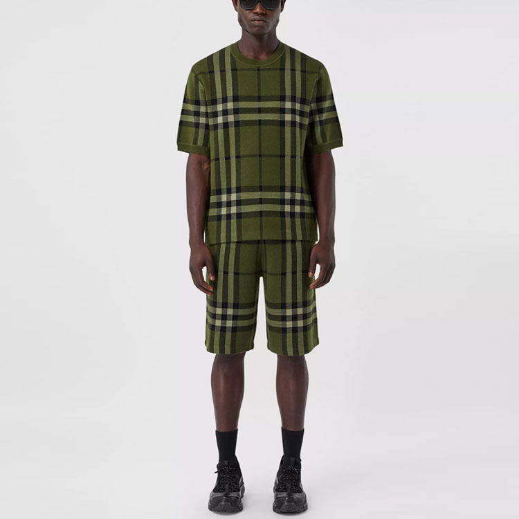 Футболка Burberry мужская, зеленый — фото 4