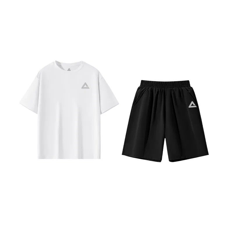 Детский спортивный костюм PEAK Minimalist Style Label Reflective Silver K белый