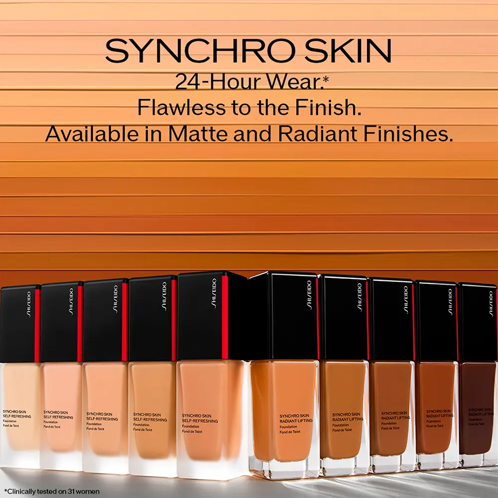 Праймер Synchro skin radiant lifting foundation spf30 Shiseido, цвет 350, 30 мл. — фото 4