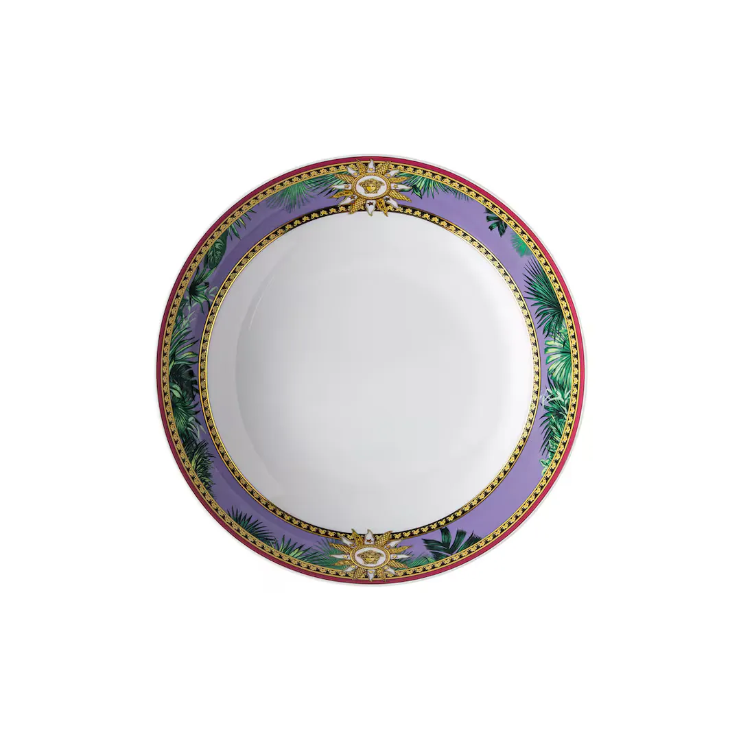 

Джунгли Versace глубокая тарелка, сирень