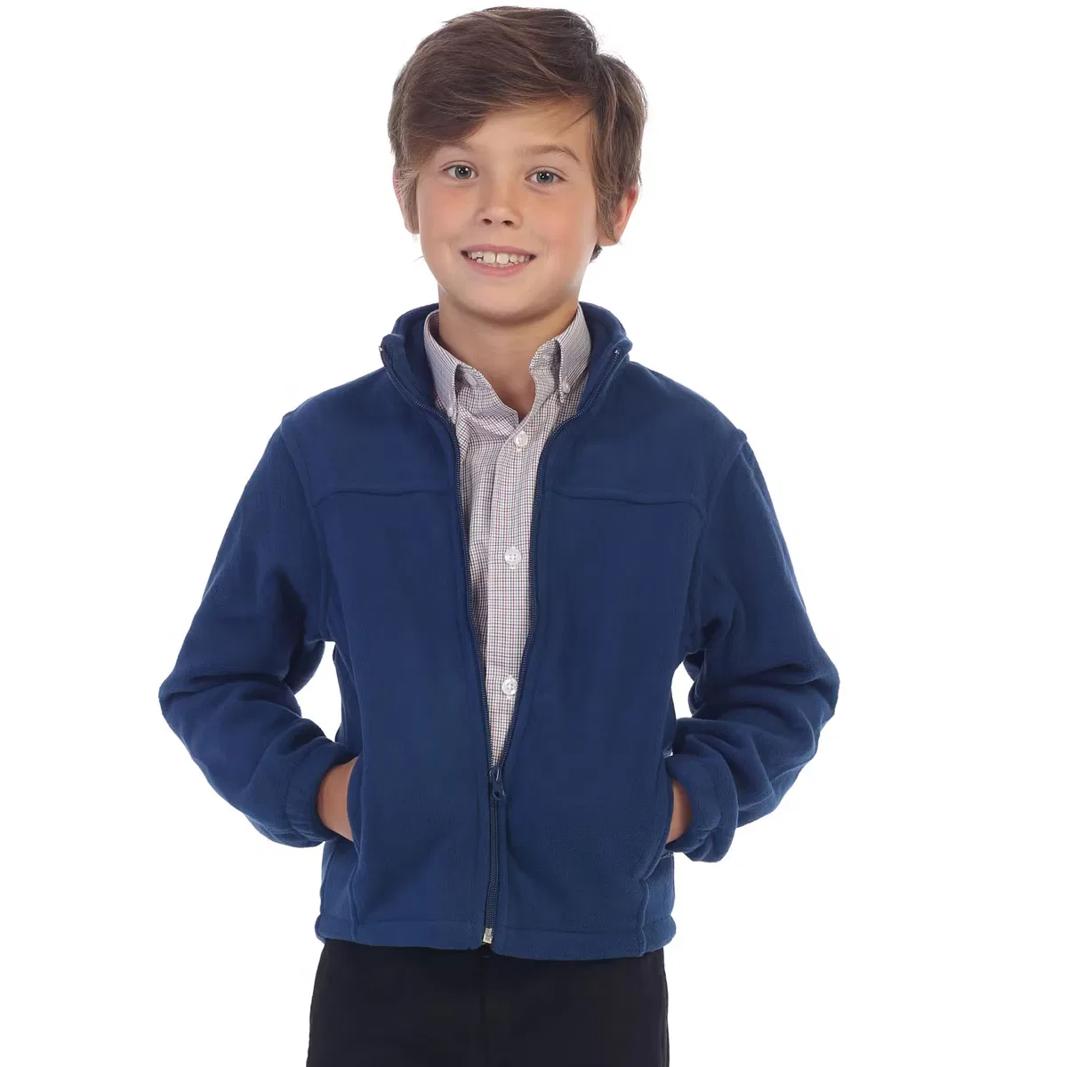 Куртка на молнии Polar Fleece GIOBERTI, Navy — фото 2