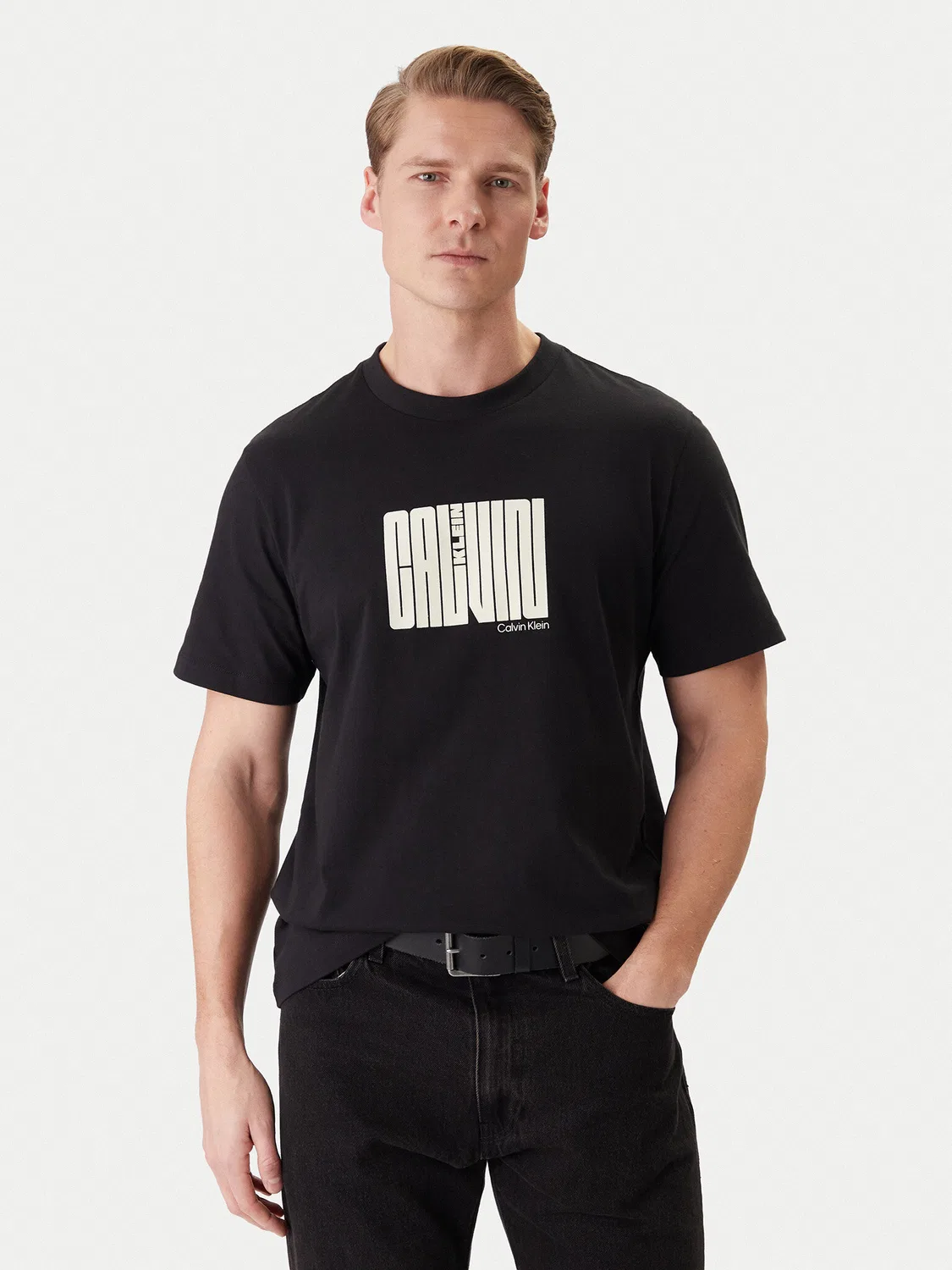 Мужская футболка стандартного кроя Maze Graphic Calvin Klein, черный