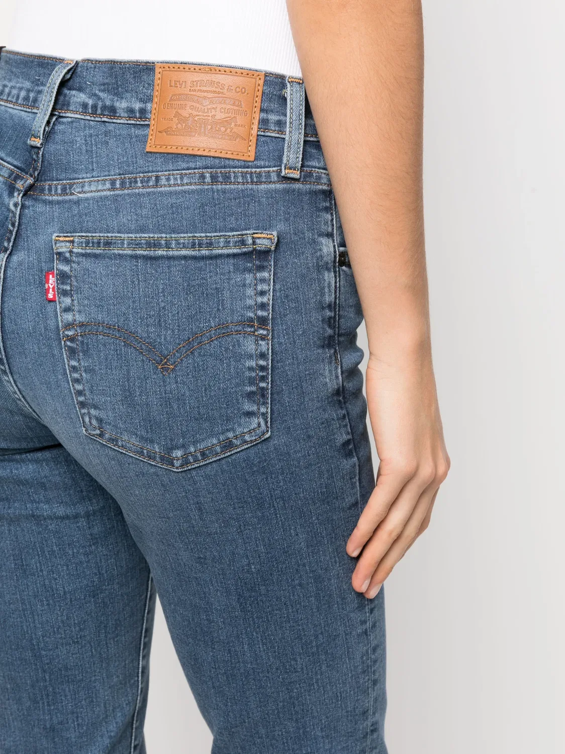 Джинсы Levi's 724 с завышенной талией, синий — фото 4