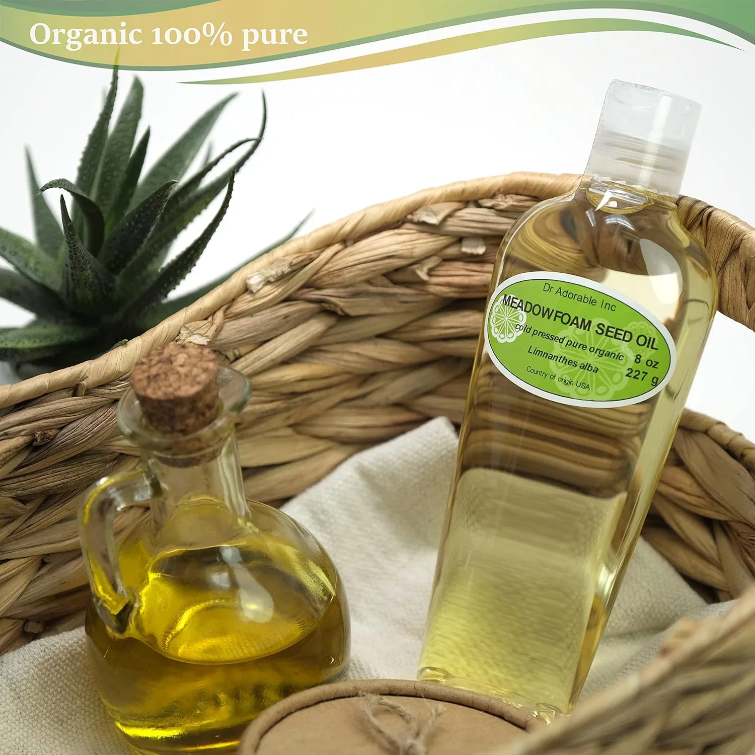 Масло Meadowfoam Seed Oil Organic, Dr Adorable, 240 мл — фото 2