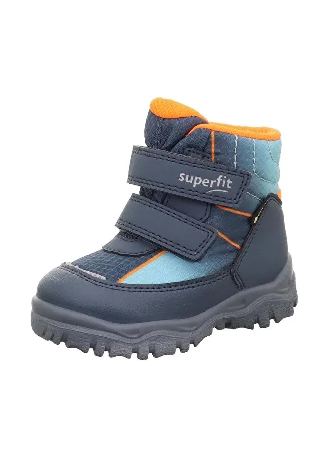 Детские ботинки для мальчиков с водоотталкивающей пропиткой Husky1 Superfit, Blue/Orange