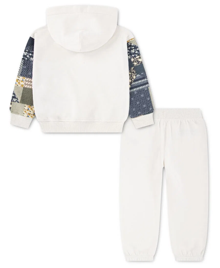 Комплект из худи и брюк из флиса с принтом, Abercrombie Kids, Jet Stream — фото 2