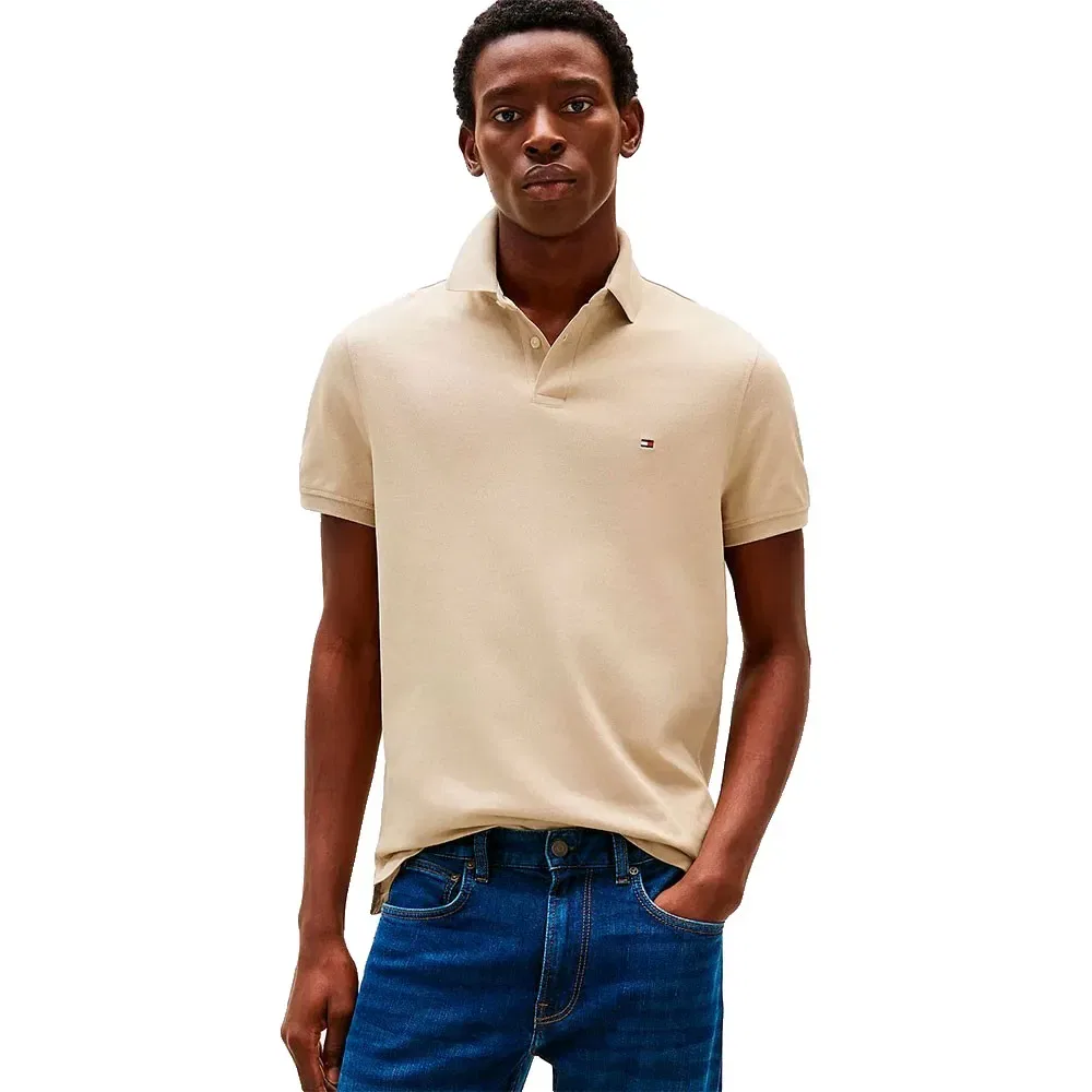 Поло Tommy Hilfiger 1985 Regular Fit, бежевый