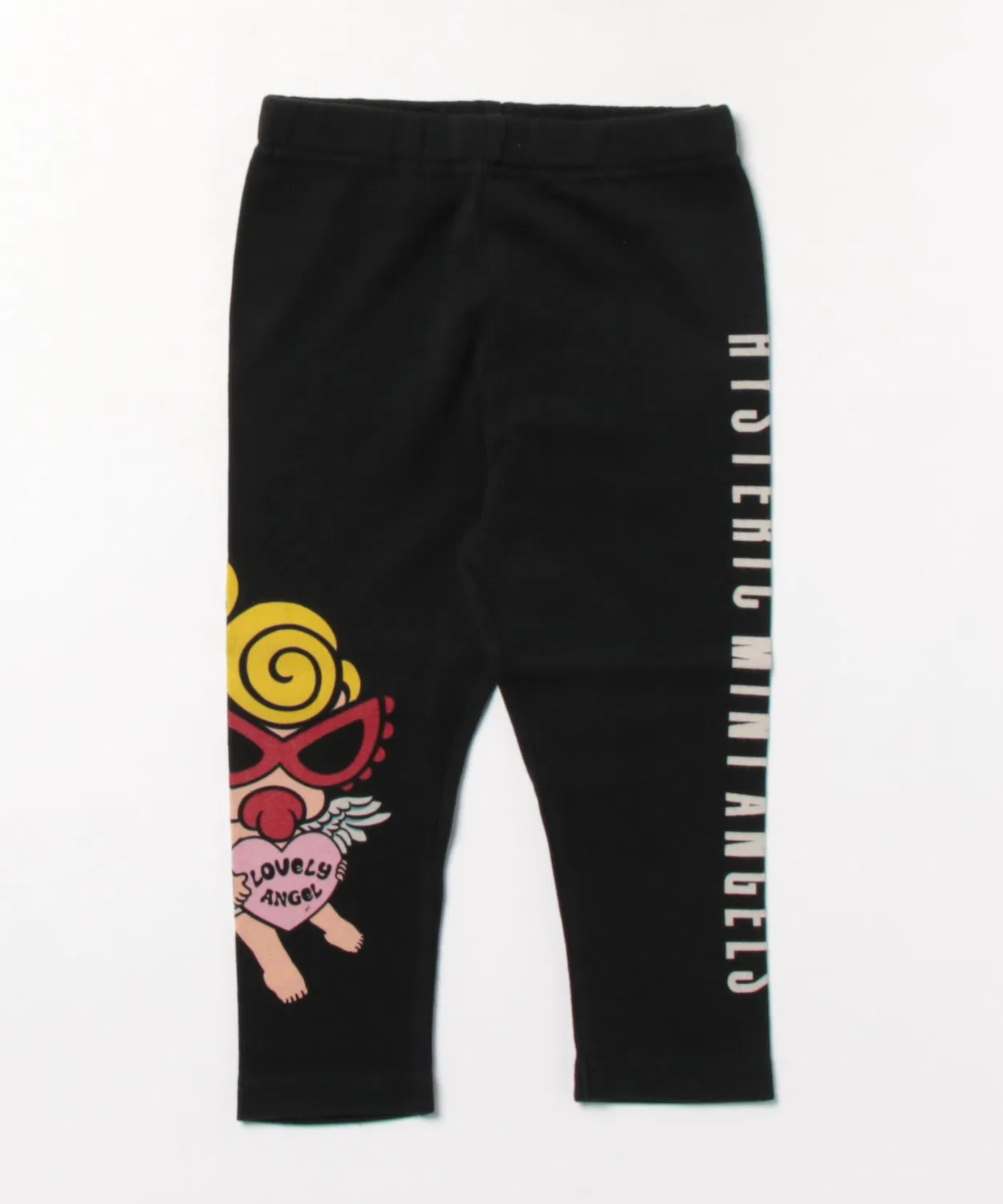 Детские леггинсы длиной 5/8 с принтом ANGEL MINI WITH HEART HYSTERIC MINI, Black