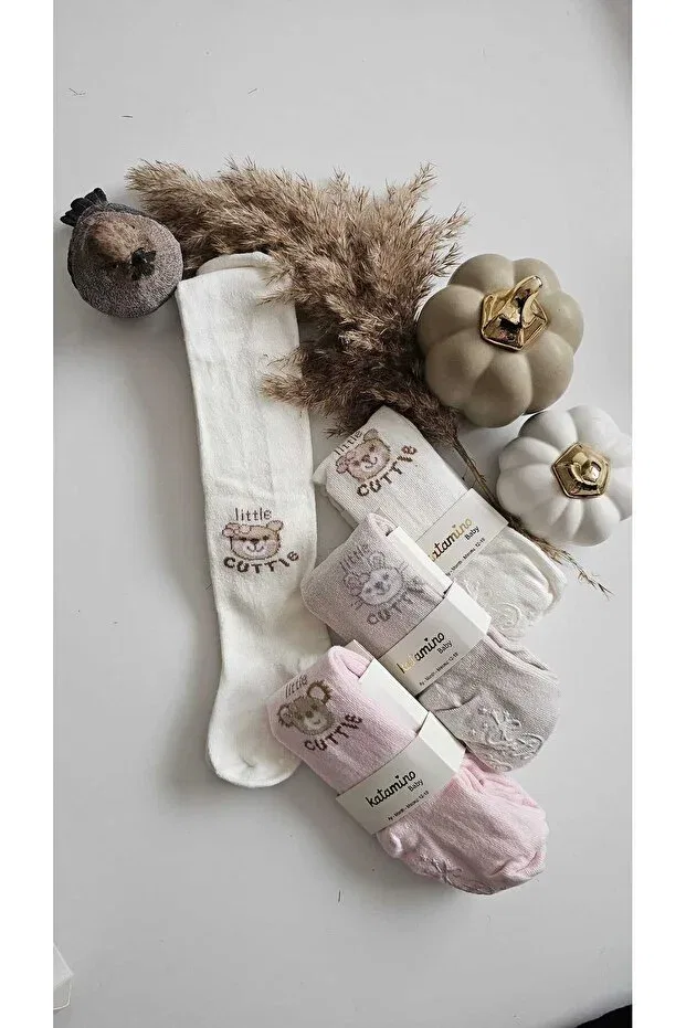 Детские колготки для девочек хлопковые Beyaz Bebe, Ecru