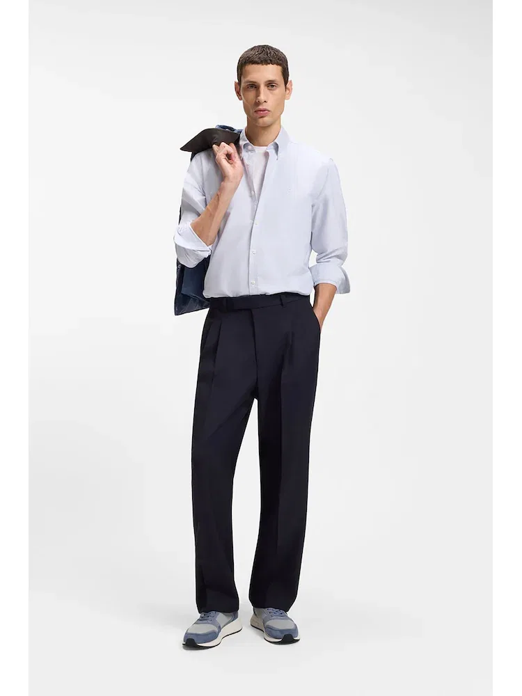 Рубашка с длинным рукавом Oxford Cotton BOSS, Sky Blue — фото 2