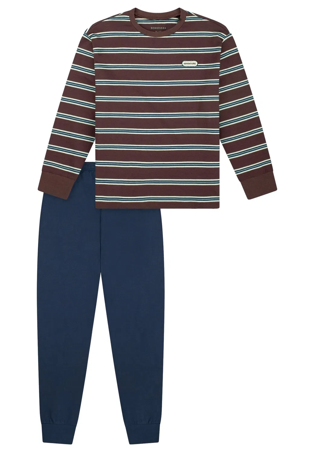 Пижама хлопковая Comfort Cotton Schiesser, коричневый