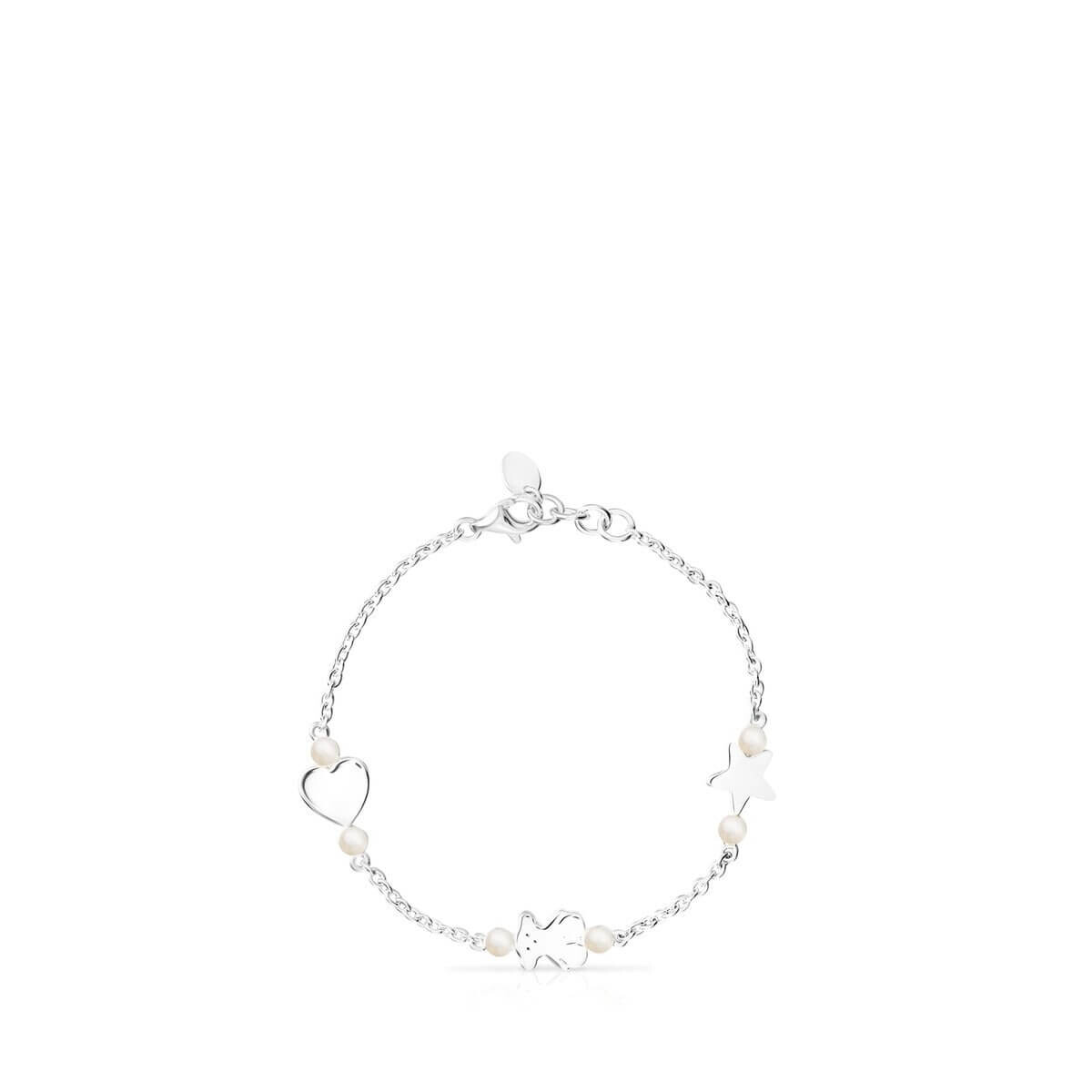 

Браслет Tous Real Sisy With Pearls 17,5cm, серебро