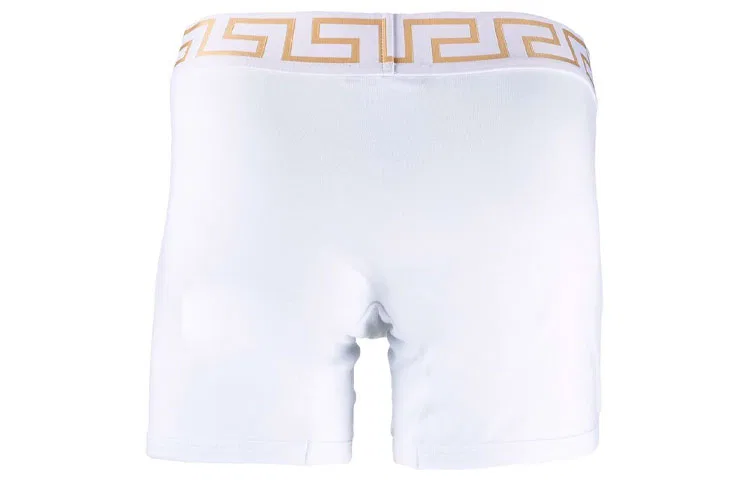 Мужской комплект боксеров с поясом Greca, Marine Blue+White, VERSACE — фото 4