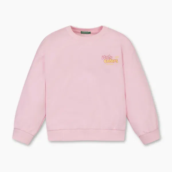 Свитшот с графическим принтом, Benettonkids, разноцветный — фото 2