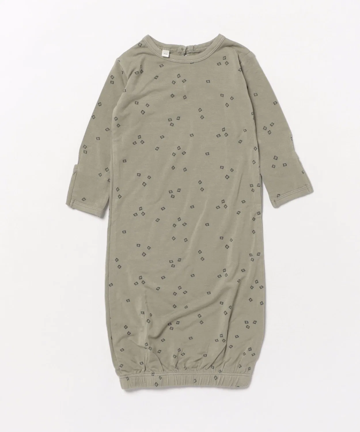 Детский боди-комбинезон без рукавов Quincy Mae Bamboo Baby Gown, Green